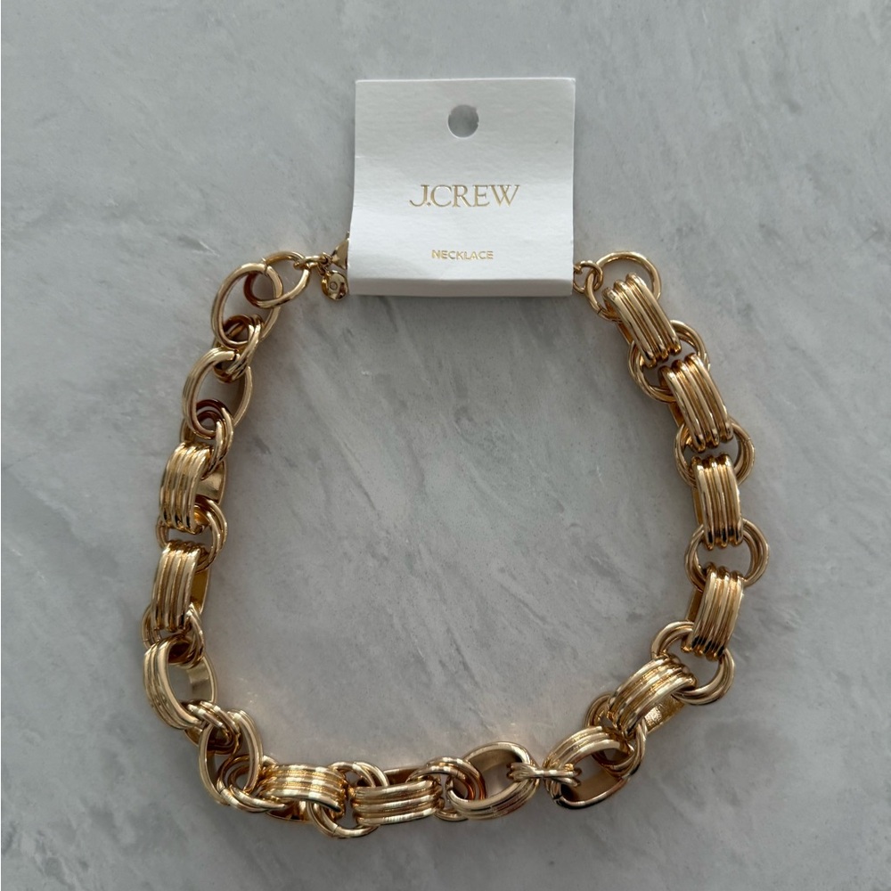 J.Crew Factory Textured links necklace